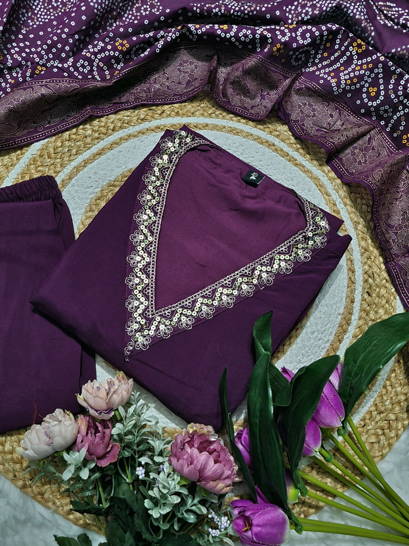 Sanskriti 8987 Pure Viscose Chanderi Work Kurti