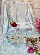 Alif Fashion A 137 Pure Cotton Heavy Embroidery With Zarkqan Work Suits