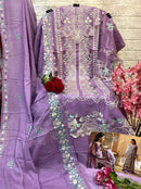 Alif Fashion A 138 Pure Cotton Heavy Embroidery With Zarkqan Work Suits