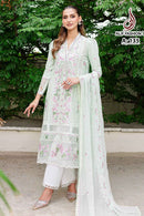 Alif Fashion A 135 Pure Cotton Heavy Embroidery With Zarkqan Work Suits