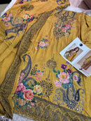 Mehboob Tex 1723 B Pure Viscose Maslin Digital Print With Aari Handwork Pakistani Suits