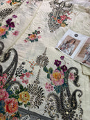 Mehboob Tex 1723 C Pure Viscose Maslin Digital Print With Aari Handwork Pakistani Suits