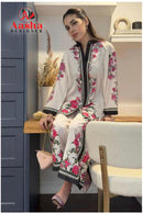 Aasha Designer 10040 Modal Satin Print Cord Set