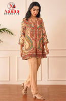 Aasha Designer 10035 Turkis Cord Set