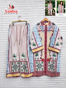 Aasha Designer 10034 Turkis Cord Set