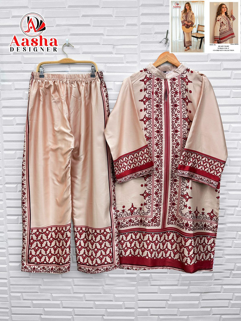 Aasha Designer 10036 Turkis Cord Set