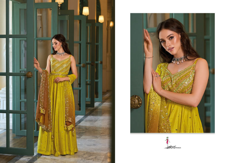 Eba Lifestyle 1695 Arisha Heavy Premium Silk With Embroidery Work Suits