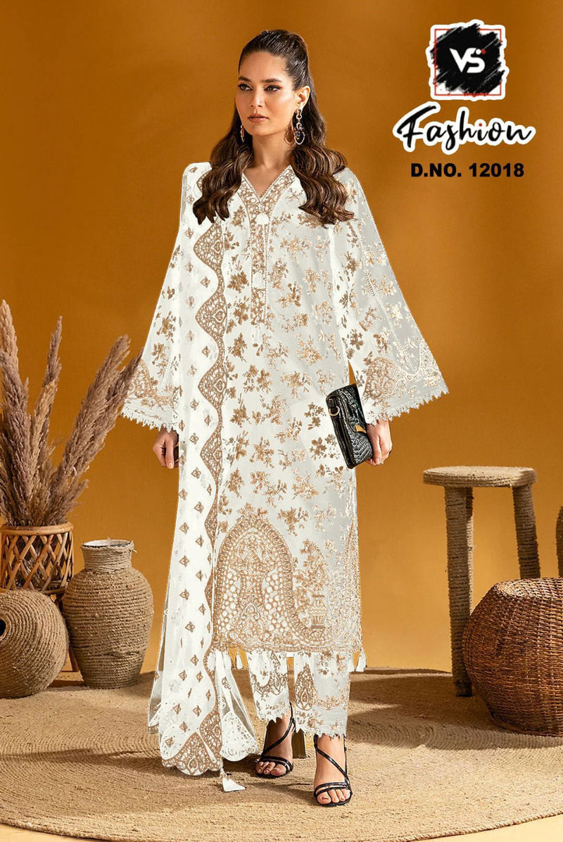 VS 12018 Designer Stylish Heavy Embroidered Gorgeous Looking In Kurti