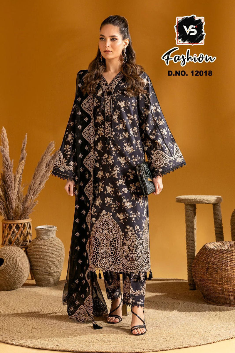 VS 12018 B Designer Stylish Heavy Embroidered Gorgeous Looking In Kurti