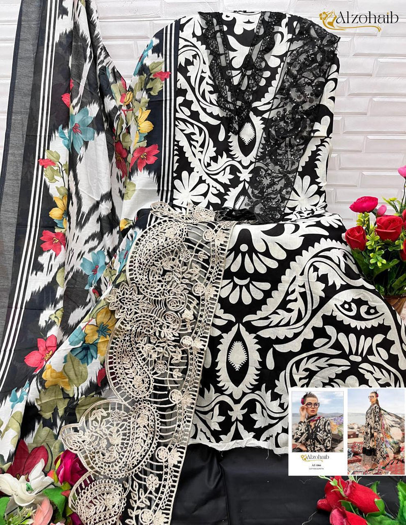 Al Zohaib 1066 Pure Cotton Print Pakistani Suits