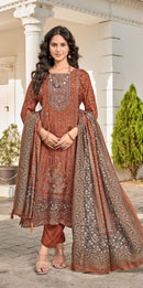 Shree Fab KT 243 B Pure Viscous Maslin Digital Print Suits