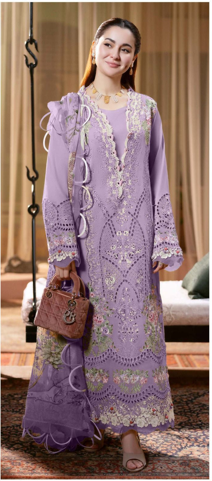 Saniya Trendz 25003 B Cotton With Chikankari Embroidered Work Suits