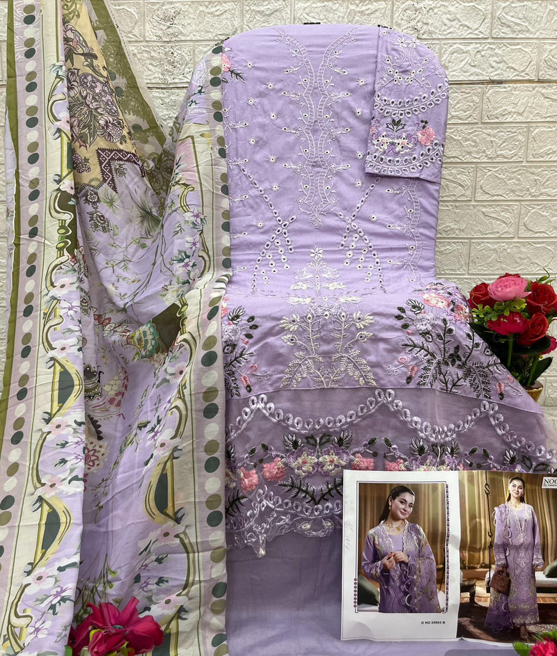 Saniya Trendz 25003 B Cotton With Chikankari Embroidered Work Suits