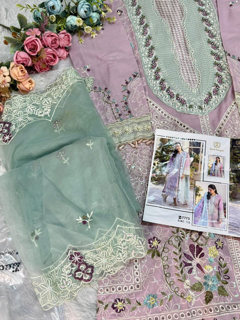 Ziaaz Designs Code 912 Cambric Cotton Pakistani Suits