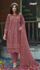 Fepic Rosemeen C 1759 E Organza Embroidered With Aplique Work Suits