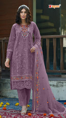 Fepic Rosemeen C 1759 G Organza Embroidered With Aplique Work Suits