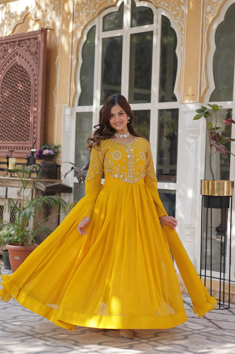 LW 9223 B Premium Designer Readymade Gown