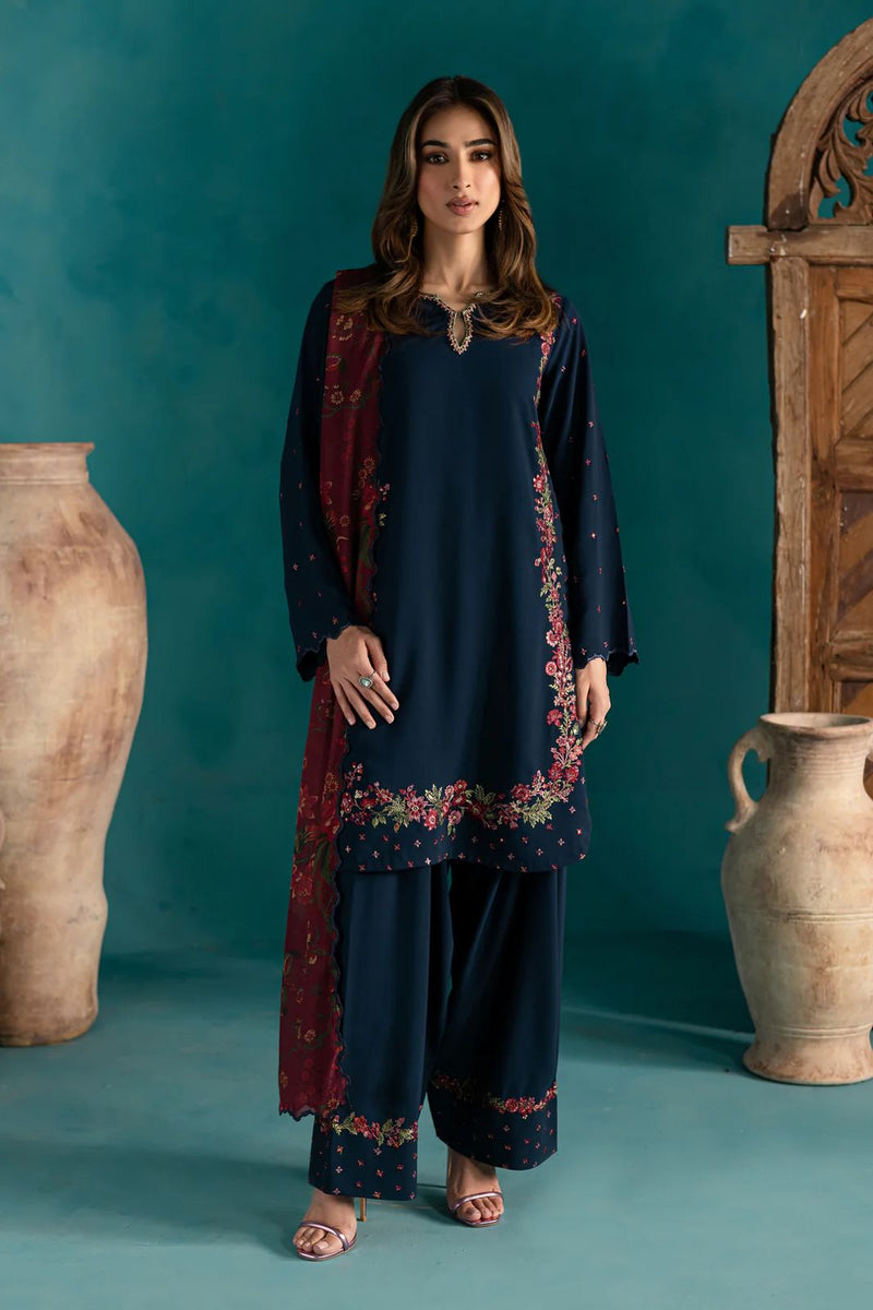 ZSR 3123 Pure Natural Crep Silk With Embroidery Sequence Work Suits
