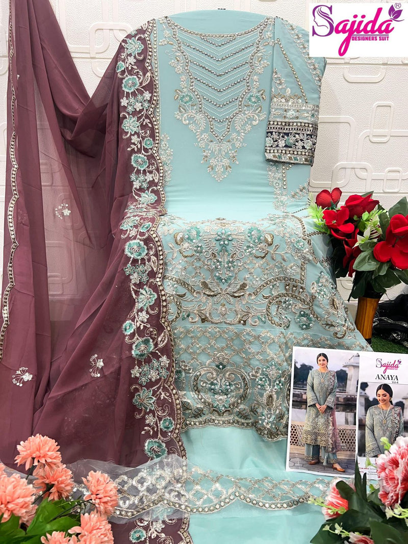 Sajida Designer 1120 Anaya Georgette With Heavy Embroidered Work Suits