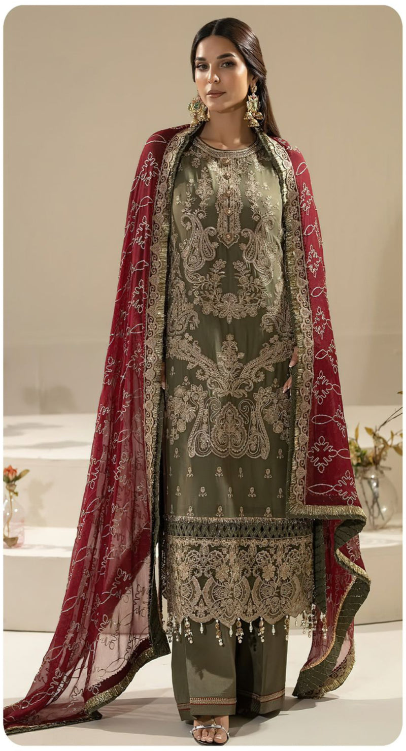 Sajida Designer 1121 Anaya Georgette With Heavy Embroidered Work Suits