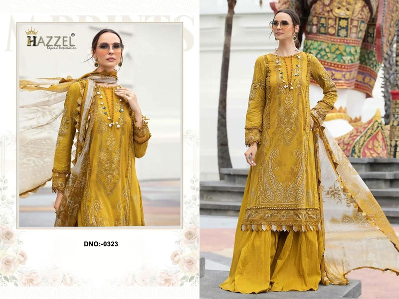 Hazzel 0323 Pure Cotton Print Pakistani Suits