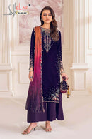 Elaf S 3 Heavy Velvet 9000 With Sequence Embroidered Worked Suits