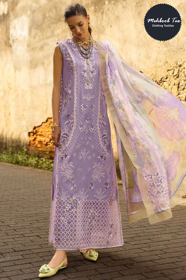 Mehboob Tex 1721 Pure Cotton With Heavy Self Embroidery Work Suits