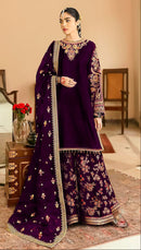 Florent 1018 C Velvet With Heavy Embroidery Work Pakistani Suits