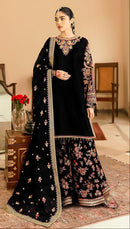 Florent 1018 D Velvet With Heavy Embroidery Work Pakistani Suits