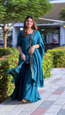 SC 7074 Festival Special Sequence Embroidery Work Traditional Suits