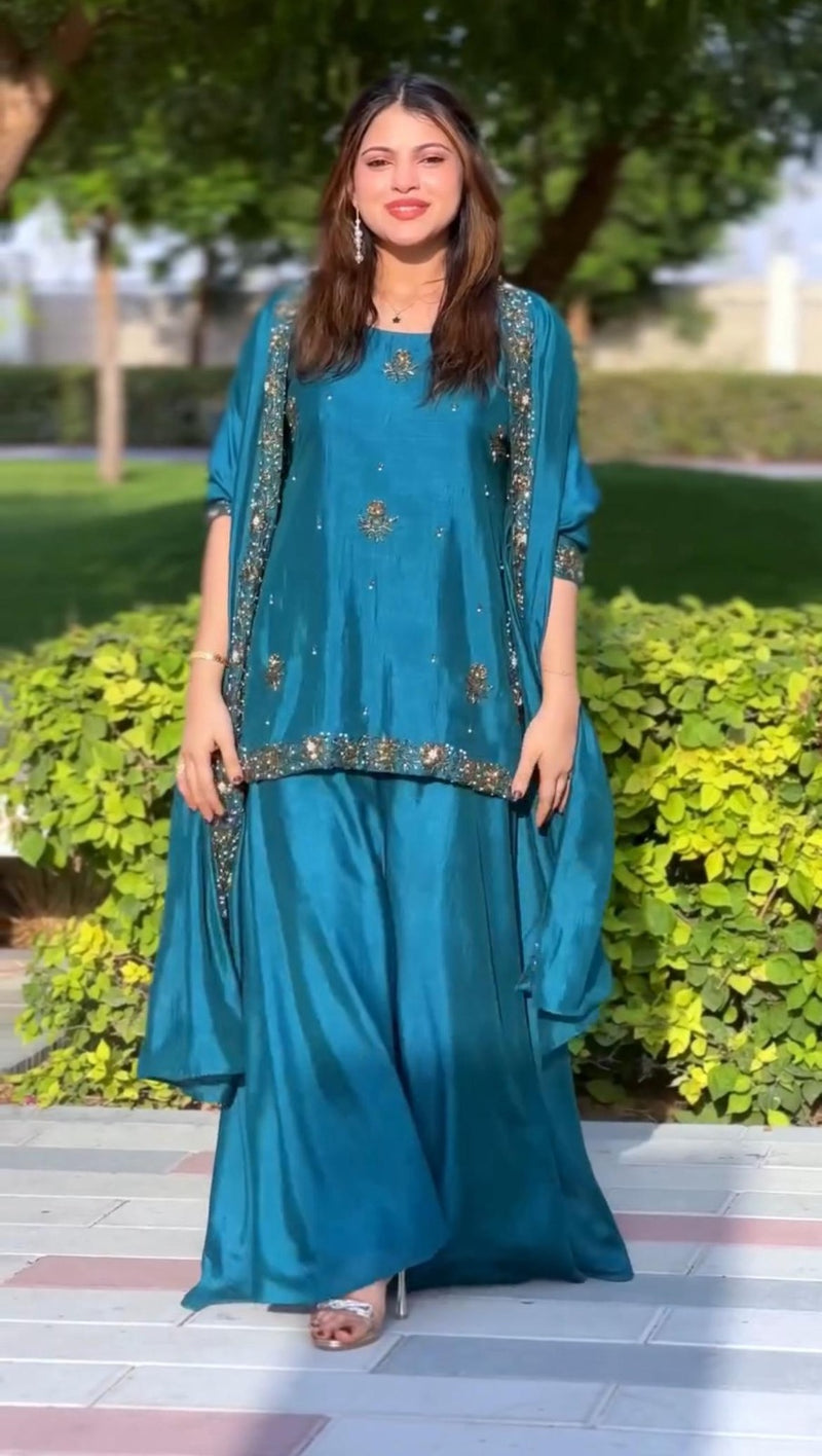 SC 7074 Festival Special Sequence Embroidery Work Traditional Suits