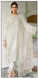 Hoor Tex HF 163 A Cristal  Viscous Embroidery Work Pakistani Suits