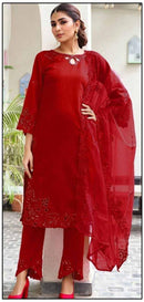 Hoor Tex HF 163 B Cristal  Viscous Embroidery Work Pakistani Suits