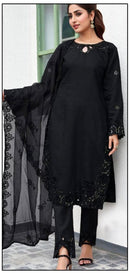 Hoor Tex HF 163 C Cristal Viscous Embroidery Work Pakistani Suits