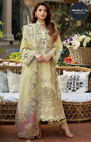 Mehboob Tex 1734 Pure Cotton With Heavy Self Embroidery Work Pakistani Suits