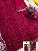 Mehboob Tex 1741 Pure Cotton With Heavy Self Embroidery Work Pakistani Suit