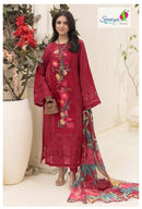 Saniya Trendz 7166 Cotton With Chikankari Embroidered Work Suits