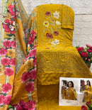 Saniya Trendz 7166 C Cotton With Chikankari Embroidered Work Suits