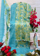 Deepsy Suits 9065 Lime Green Pure Cotton Print Pakistani Suits