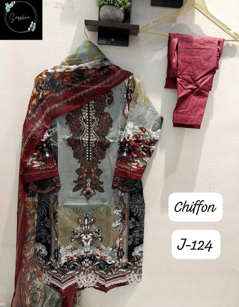 Sapphire Jazmin 124 A Readymade Lawn Pakistani Suits