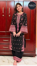 Mehboob Tex 1739 Queen In Style Black Pink Punjabi Suit