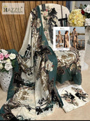 Hazzel 0105 Pure Cotton Print With Heavy Embroidery Work Pakistani Suits