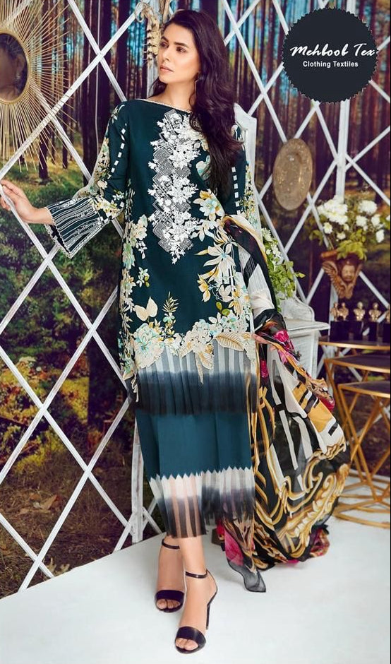 Mehboob Tex 1412 Pure Cotton Print Pakistani Suits