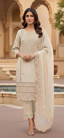 Hoor Tex HF 368 B Cristal Viscous Cutwork Lawn Pakistani Outfit