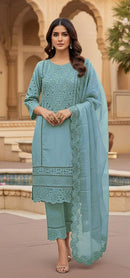 Hoor Tex HF 368 D Cristal Viscous Cutwork Lawn Pakistani Outfit