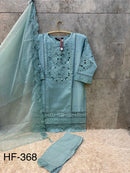 Hoor Tex HF 368 D Cristal Viscous Cutwork Lawn Pakistani Outfit