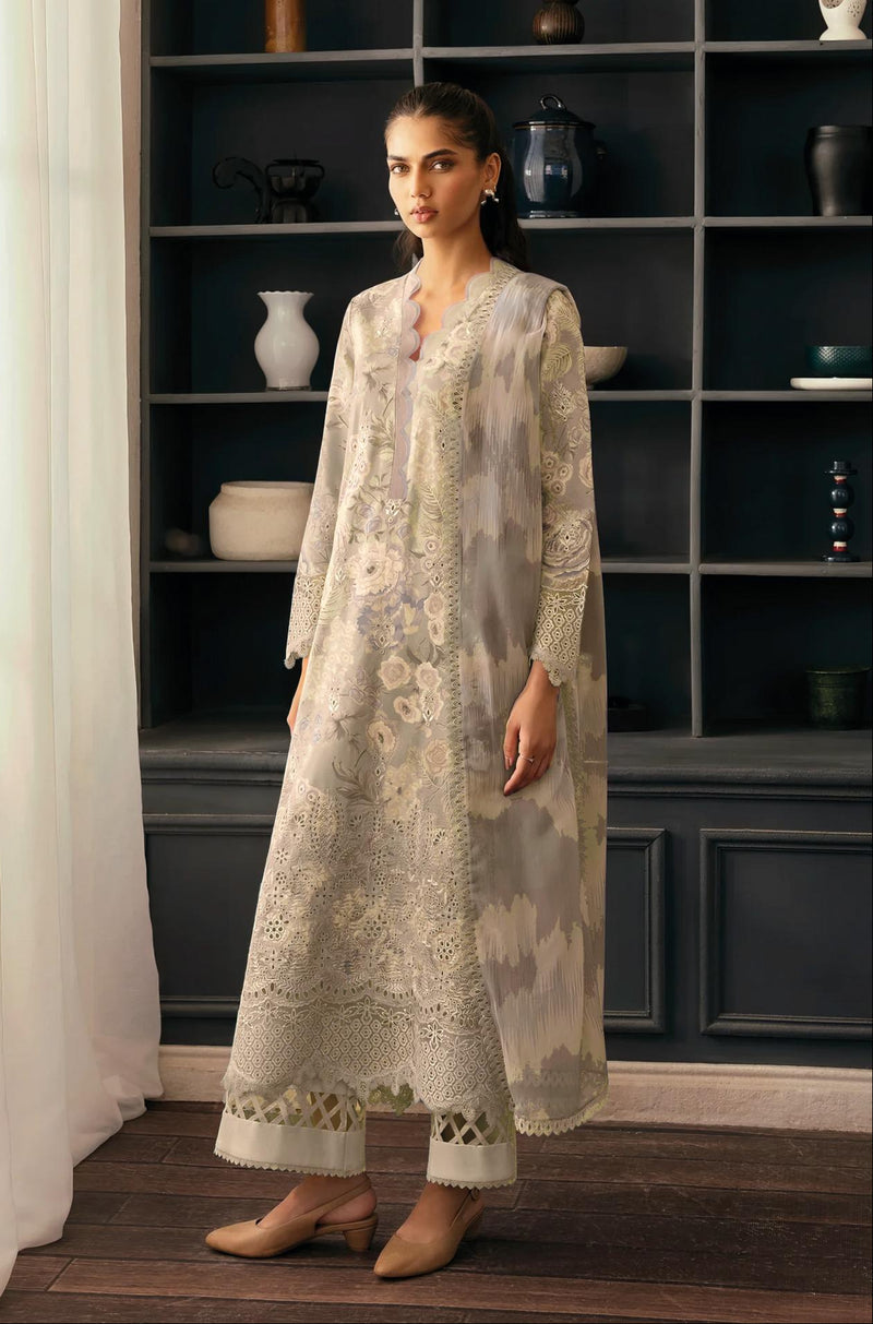 Deepsy Suits 1327 Afrozeh Pastel Floral Embroidered Lawn Suit