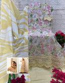 Deepsy Suits 1321 Afrozeh Pastel Floral Embroidered Lawn Suit