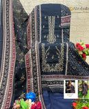 Al Zohaib 1368 B Pure Cotton Print Heavy Self With Katli Work Pakistani Suits