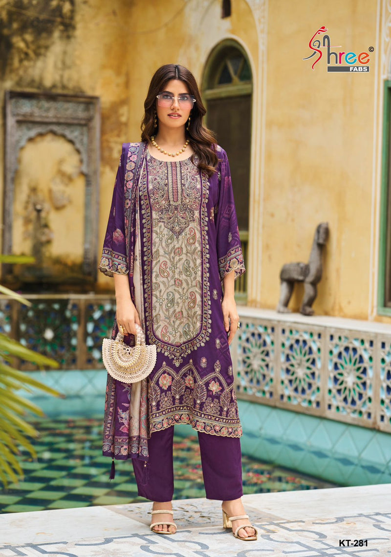 Shree Fab KT 281 Pure Viscous Maslin Digital Print Pakistani Suits